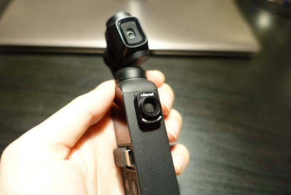 Osmo Pocketの広角レンズを本体に携帯する方法。100均のマグネットシートを本体に貼るだけ！携帯ケースいらない！