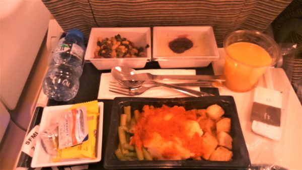 エティハド航空の機内食