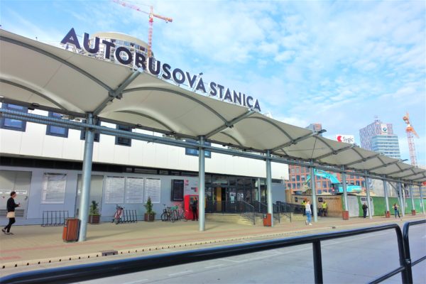 ブラチスラバのバスターミナル