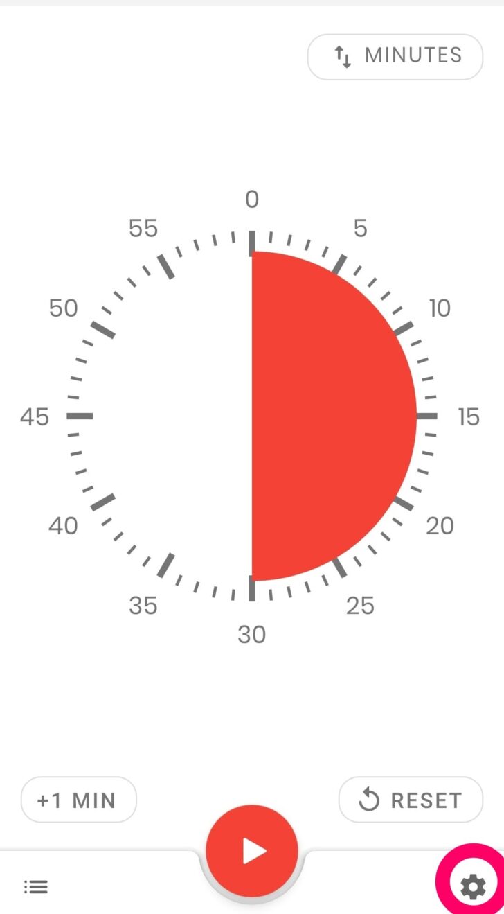 タイムタイマー（Time Timer ）の代替VisualTimer無料アプリ設定